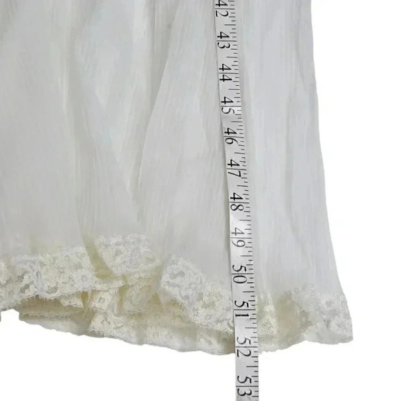 Vintage  60's Peignoir Negligee Lingerie Sheer Nighie White Lace Size Large - Picture 13 of 13